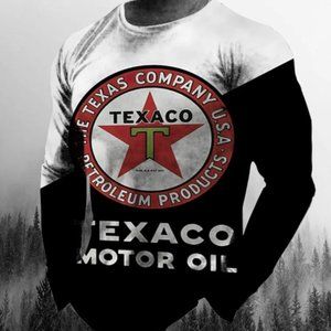 3/$50 Men's 3D Retro Printed Long Sleeve Cotton Vintage Oil T-Shirt